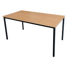 Суддівський стіл, лакована сталь, стільниця ДСП під горіх, 160×80×76 см S04256