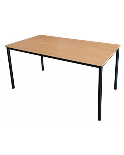 Суддівський стіл, лакована сталь, стільниця ДСП під горіх, 160×80×76 см S04256