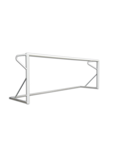 Пара зменшених алюмінієвих воріт для футболу 7×7, переносна, овальний переріз 120×100 мм S04310