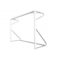 Пара футзальних воріт 5×5, 300×200 см, портативна, лакована сталь Ø 80 мм, тримачі для сітки S04602