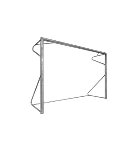 Пара оцинкованих сталевих футзальних воріт Ø 80 мм, 300×200 см, портативна S04607