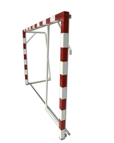 Пара гандбольних воріт 300×200 см, портативна, відкидна, тримачі сітки подвійні S04654