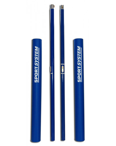 Лакована сталева волейбольна система, 2 стійки, FIVB, телескопічний механізм, регульована висота S04726