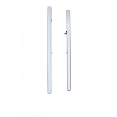 Лакована алюмінієва волейбольна система, 2 стійки, EN 1271, телескоп, овальний переріз 120×100 мм S04732