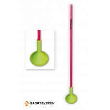 Слаломний стовпчик ПВХ 32 мм з підставкою, висота 175 см S04535