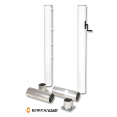 Падельні стійки із фундаментами, алюміній, пара S04861