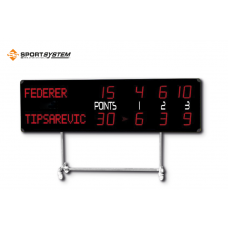 Електронне табло для тенісу 452RTX ALPHA 240×70 см S04936