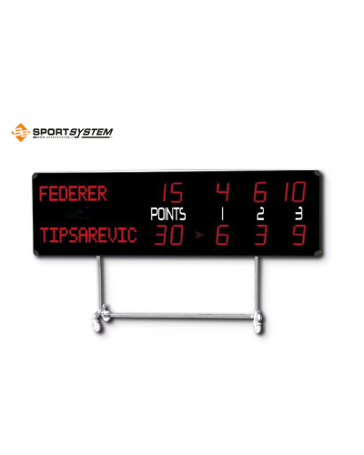 Електронне табло для тенісу 452RTX ALPHA 240×70 см S04936