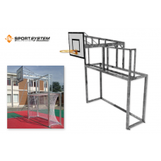 Комбінована станція: футзальні ворота + баскетбольний щит S05211