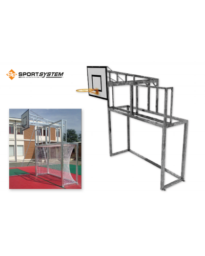 Комбінована станція: футзальні ворота + баскетбольний щит S05211