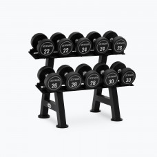 PERFORMANCE 2-TIER, 5-PAIR ROUND DUMBBELL RACK WITH SADDLES