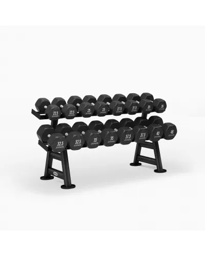 PERFORMANCE 2-TIER, 8-PAIR HEXAGON DUMBBELL RACK