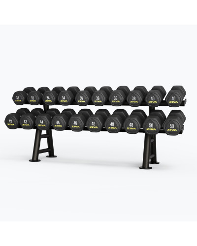 ST 2-TIER, 10-PAIR HEXAGON DUMBBELL RACK