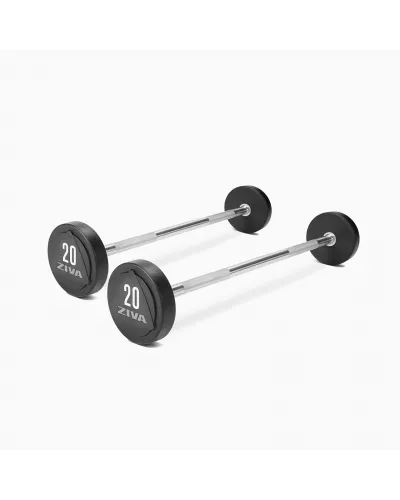 ZVO SOLID STEEL URETHANE BARBELL SETS