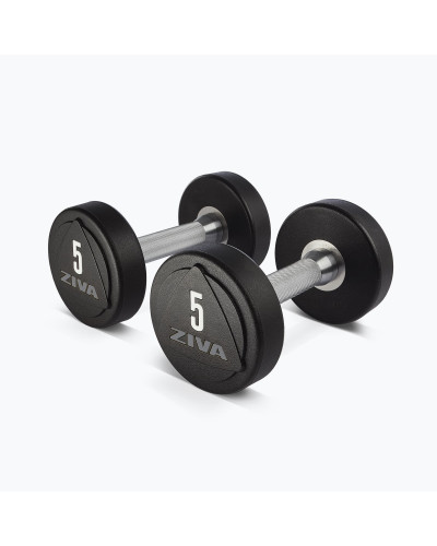 ZVO SOLID STEEL URETHANE STUDIO DUMBBELL 1-10KG SET