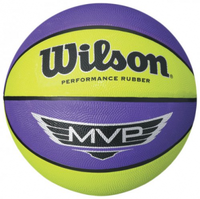 Мяч баскетбольный Wilson MVP BBALL SZ7 SS18 фиолетовый/лайм