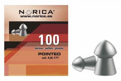 Пули пневматические Norica Pointed, 4,5 мм , 100 шт/уп, 0,56г