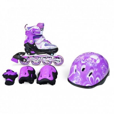 Роликовые коньки Maraton (набор) фиолетовые