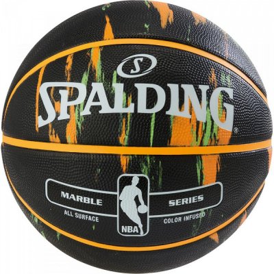 Мяч баскетбольный Spalding NBA Marble Outdoor Black/Orange/Green 7