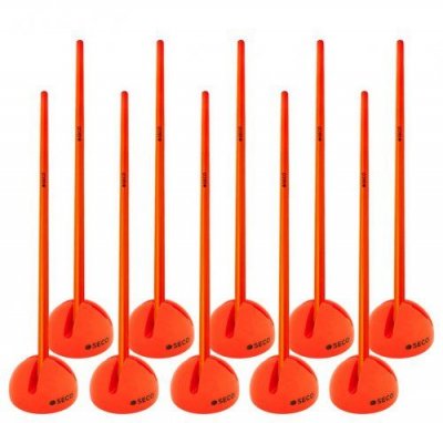 Набор слаломных стоек для тренировки Seco Move 1м (10 шт.) оранжевые