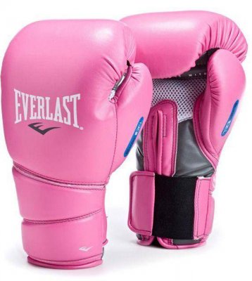 Боксерские перчатки Everlast Protex2 Evergel Training Boxing Gloves (розовые)