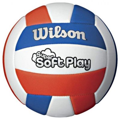 Мяч волейбольный Wilson SUPER SOFT PLAY SS18 красный/белый/синий