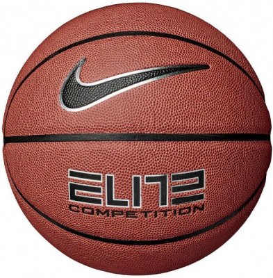 Мяч баскетбольный Nike Elite Competition 2.0 Amber black/metallic/silver/black size 7