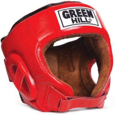 Шлем боксерский "BEST" Green Hill (красный)