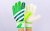 Перчатки вратарские с защитной на пальцы Zelart ( салатовые)