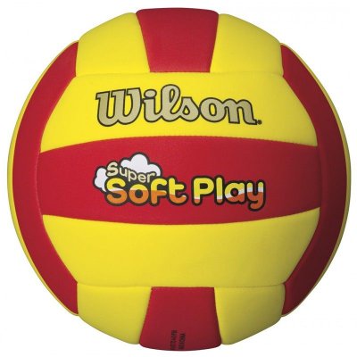 Мяч волейбольный Wilson SUPER SOFT PLAY SS18 красно-желтый