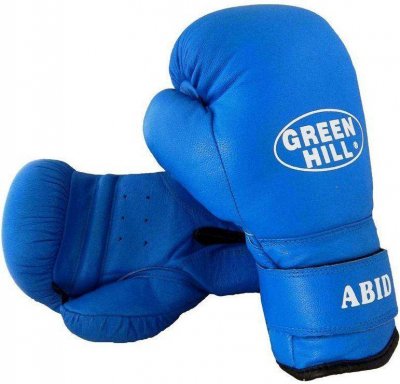 Боксерские перчатки "Abid" Green Hill (синий)