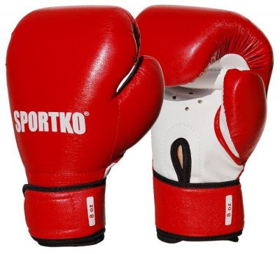 Боксерские перчатки Спортко ПД-2 (красный)