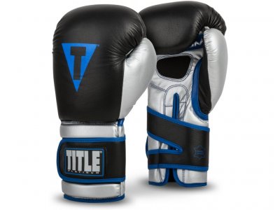 Тренировочные перчатки Title Platinum Perilous Training Gloves черно-серебристые