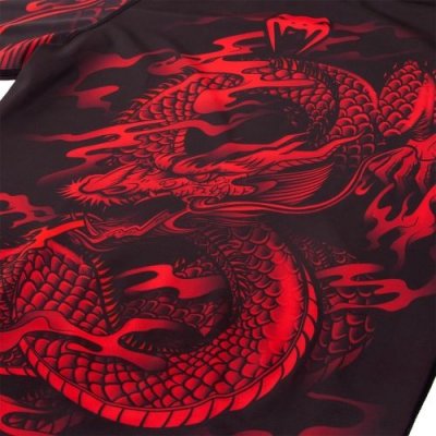 Компрессионная кофта (рашгард) Venum Dragon's Flight Rashguard Black/Red