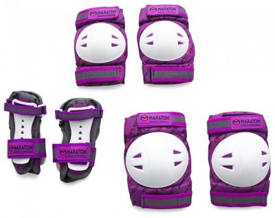 Защита для роликов детская Maraton Fire Fox (фиолетовая)