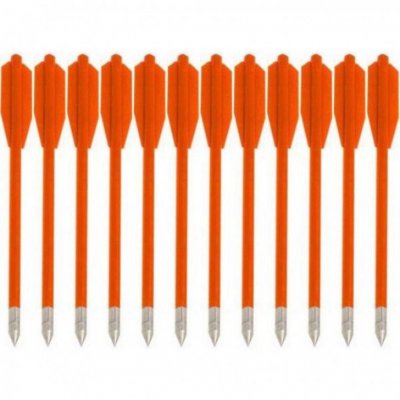 Стрелы для пист.арбалета Man Kung MK-PL-O, пластик,12 шт/уп, ц:оранжевый