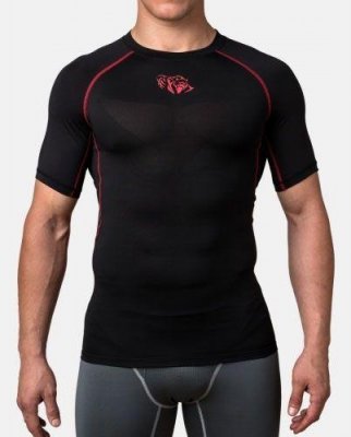 Компрессионная футболка Peresvit Air Motion Short Sleeve (черно-красная)