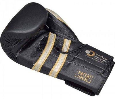 Боксерские перчатки RDX Leather (черно-белые)