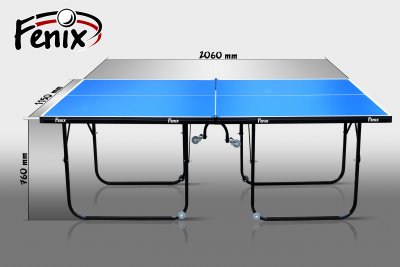 Теннисный стол "Феникс" Junior (для помещений) синий