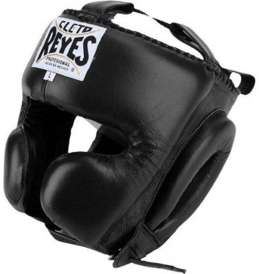 Боксерский шлем CLETO REYES Cheek Protection Headgear (черный)