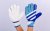 Перчатки вратарские с защитной на пальцы Zelart ( синие)