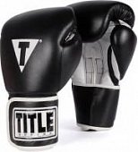 Боксерские перчатки Title Boxing Pro Style Leather (черные)