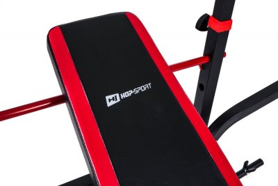 Набор  Hop-Sport Strong штанга и гантели 55 кг со скамьей HS-1020 и тягой