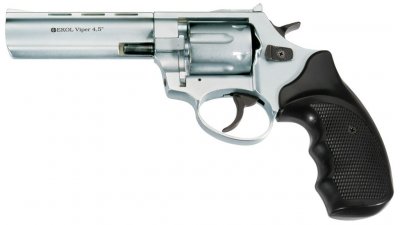Револьвер флобера Voltran Ekol Viper 4.5" (хром / пластик)