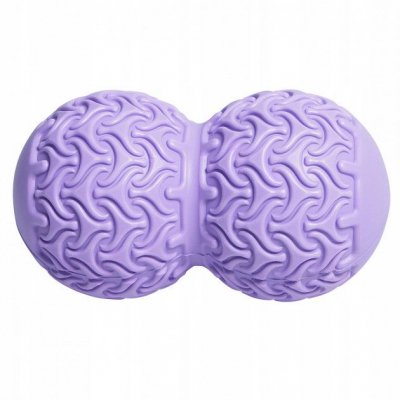 Массажный мяч двойной SportVida Massage Duoball 10 x 18 см SV-HK0235 Purple