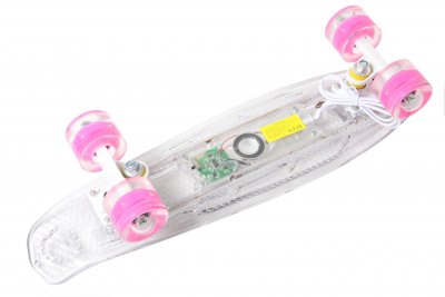 Пенниборд LED USB Music прозрачный