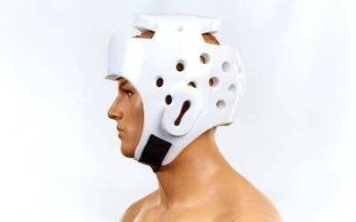 Шлем для тхэквондо WTF Zelart Sport  BO-2018 (белый)