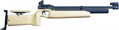 Пневматическая винтовка Zbroia PCP BIATHLON 450/220 4.5мм  (цвет ясень)
