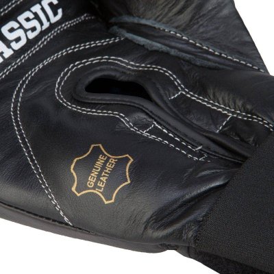 Боксерские перчатки Title Classic Leather Elastic Training Gloves (черные)