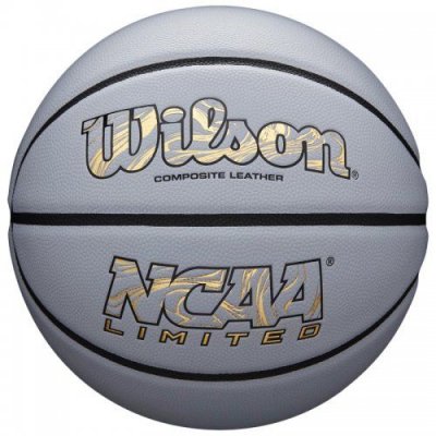 Мяч баскетбольный Wilson NCAA LIMITED BBALL GREY/GOLD SZ7 SS19